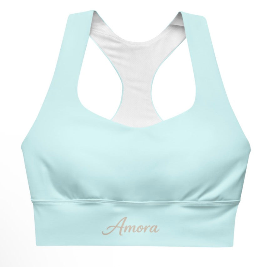 Amora Body Longline Sport BH Baby Blau
